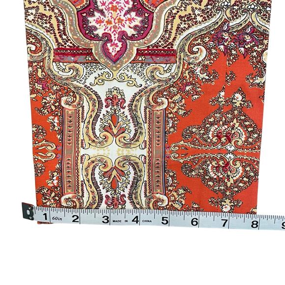 TALBOTS Signature Grecian Paisley Ankle Pants Women's 12 Boho Chic Maximalist - Picture 7 of 10